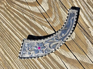 Cortes Mexico Curved Silver Bar Piece -for Western Headstall Bridle Earpiece-NEW - Picture 1 of 8