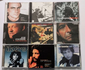 Lot x 9 Classic Rock / Folk CD Albums inc Dylan Cocker Cohen The Doors - Bild 1 von 7
