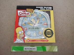 The Simpsons Homer Talking Wall Clock New - Picture 1 of 2
