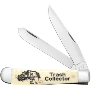 CASE XX KNIVES TRASH COLLECTOR NATURAL SMOOTH BONE TRAPPER 6254 SS (2067607) POC - Picture 1 of 2