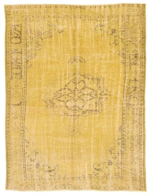 Alfombra tradicional vintage anudada a mano alfombra de lana oriental de 5'11" x 7'9" Foto 1 de 4