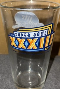 Miller Lite NFL Super Bowl XXXIII Football Bierglas Sammlerstück Vintage Class. - Bild 1 von 24