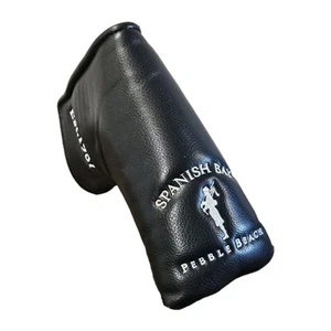 SPANISH BAY PEBBLE BEACH GOLF LINKS BAGPIPER LOGO PUTTER COVER - Picture 1 of 5