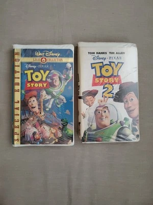 Disney Toy Story 1 (Special Edition) and 2 (VHS Tape, 2000) Clamshell - Image 1 of 4