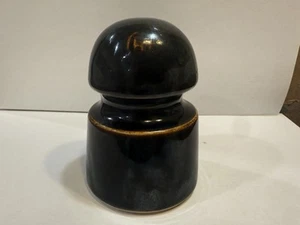 Aislador vintage de cerámica marrón - Imagen 1 de 7