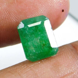 Stunning 5.40 Ct Natural Colombian Green Emerald - "Certified" Loose Gemstone - Picture 1 of 4