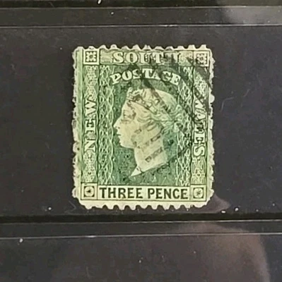 New South Wales Scott 63h Queen Victoria 1882 VG-F Used — 第 1/2 张图片