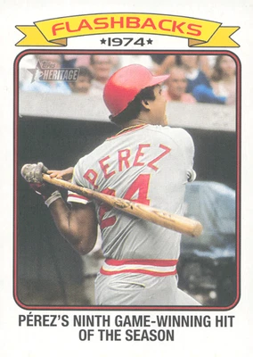 2023 Topps Heritage Flashbacks - #BF-8 Tony Perez Reds - Image 1 of 2