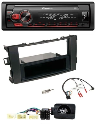 Pioneer DAB 1DIN MP3 Lenkrad USB Autoradio für Toyota Auris 2007-2011 schwarz - Bild 1 von 4