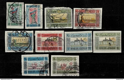 Símbolos nacionales de Azerbaiyán 1919/20 / Juego usado Foto 1 de 2