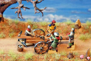 !..Rarität..! Valdemar VA 123 Mittelalter Katapult mit Bedienungsmannschaft 1/72 - Bild 1 von 2