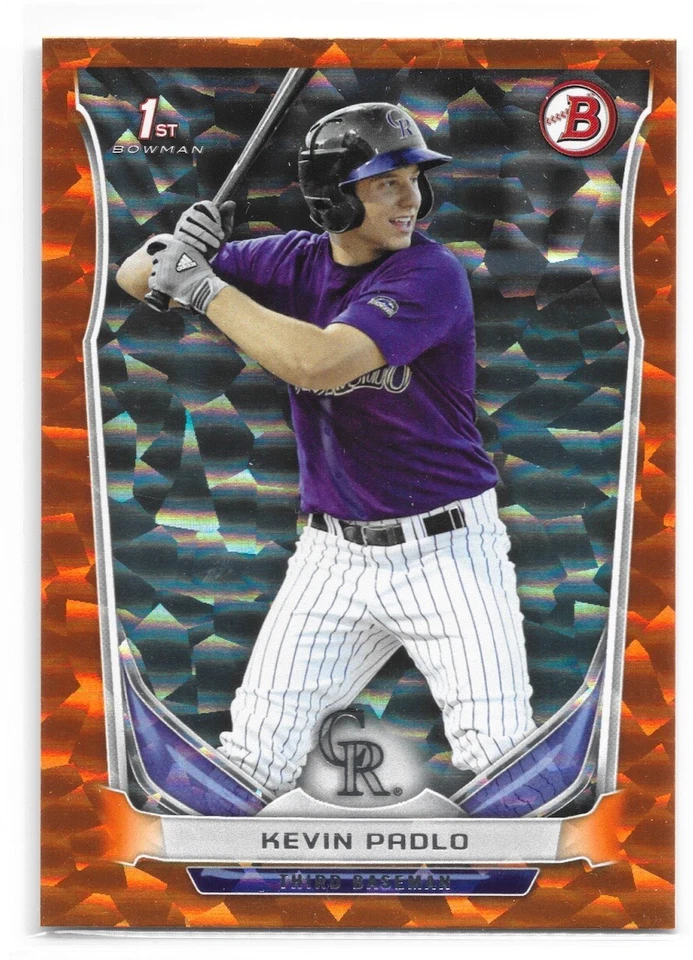 2014 Bowman Draft RC Kevin Padlo DP123 Orange Ice #16/25 - Image 1 of 1