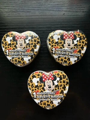 Nuevo Peachtree Playthings 3 toallas mágicas Minnie Mouse paños se expande en agua Foto 1 de 3