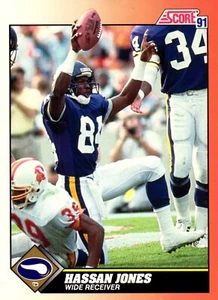 1991 Score  Hassan Jones #413   Minnesota Vikings - Picture 1 of 2