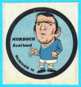MURDOCH Celtic FC Scotland MUNICH 74 IN CARICATURE football card WORLD CUP 1974 - Picture 1 of 3