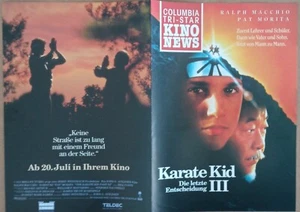 E250 Kino-Flyer KARATE KID III Die letzte Entscheidung Ralph Macchio Pat Morita - Picture 1 of 2