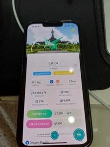 ✨Rara tarjeta de ubicación de fondo brillante Latios Bali✨Pokémon Go - Imagen 1 de 1