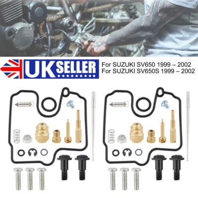 2 Pack For SUZUKI SV650 SV650S 1999 – 2002 Carburetor Carb Rebuild Repair Kit※UK - Image 1 of 4