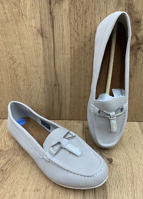 Mocasines con borla Nautica Aryann Lt. Hardware para mujer talla 7,5 gris plata FW0043 Foto 1 de 4