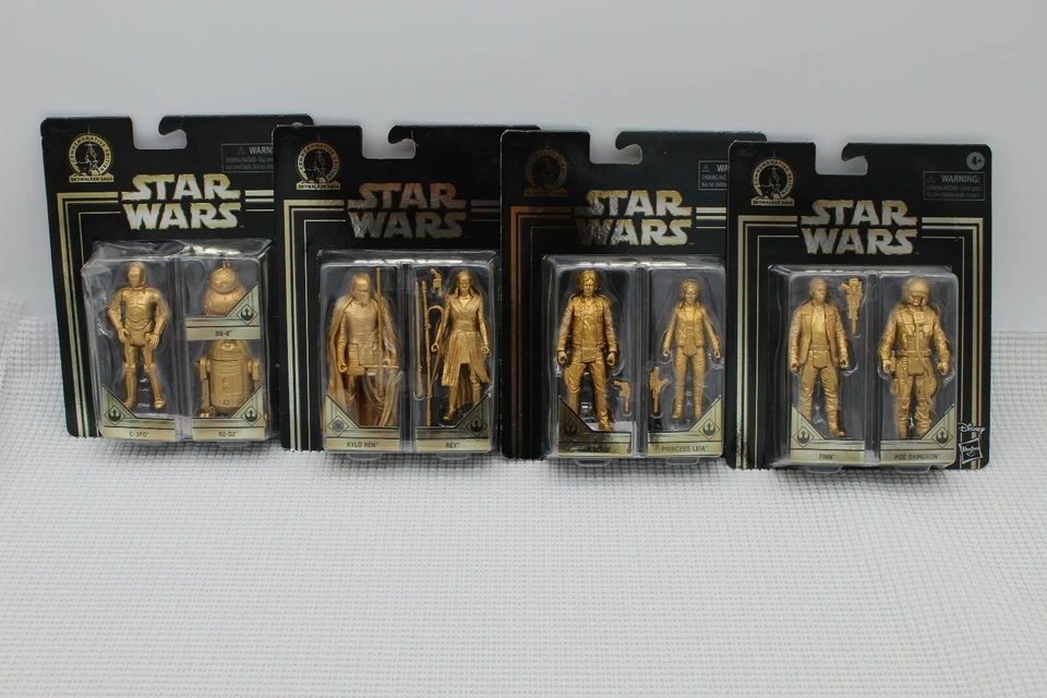 Disney Star Wars Edición Conmemorativa Skywalker Saga DORADO Lote de 4 Precuelas Nuevo Foto 1 de 4