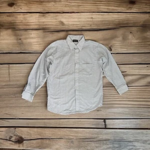 Edwards Button Front Shirt Long Sleeve Striped Blue / White Size 16 X 32/33 Med - Picture 1 of 5