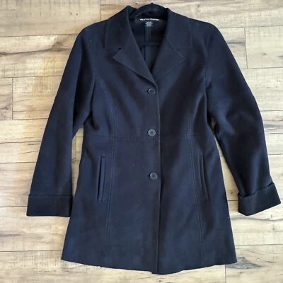 Weatherproof Vintage Black Jacket Dress Coat Womens Small - Image 1 of 4