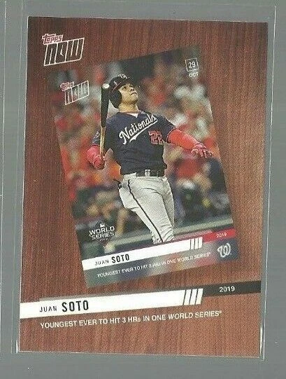2020 Topps Best of Topps Now #BTN1 Juan Soto (ref 111861) - Image 1 of 1
