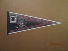 IHL Chicago Wolves Vintage 1998 Turner Cup Champions Style #2 Hockey Pennant