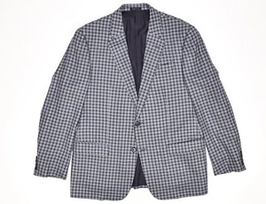 Armani Collezioni G Line Blazer Plaid Check Sport Coat Men Sz 43 - Picture 1 of 13