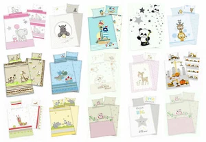 3 tlg. Baby-Bettwäsche Set 100x135 cm Kinderbettwäsche Spannbettlaken 70x140 cm - Bild 1 von 15
