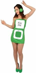 Morph Suit Personalisable Mp3 Player Green Large Adult Fancy Dress Costume