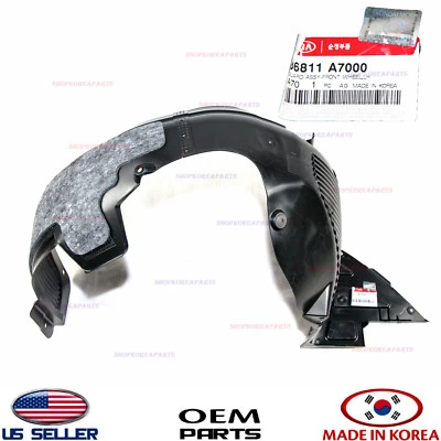 Genuine Fender Liner Front LEFT Driver Side ⭐OEM⭐ KIA FORTE 2014-2016 86811A7000 - Image 1 of 4