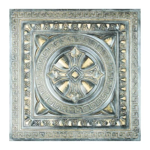 Embellished tin tile, Metalize wall panels, 2'X2' Tiles PL01 Bluish gold 10pcs - Picture 1 of 18