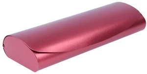satiniertes Aluminium-Brillenetui MAROSKI weinrot | groß | stabil | abwischbar - Bild 1 von 1