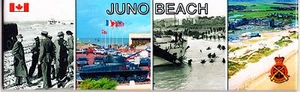 WW2 - Magnet Juno Beach 4 vues - Picture 1 of 1