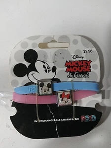 Disney Mickey Mouse And Friends Interchangable Charm Band Bracelets - Picture 1 of 2