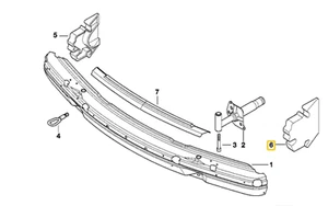 Front bumper gasket right for BMW E-38 - Picture 1 of 2