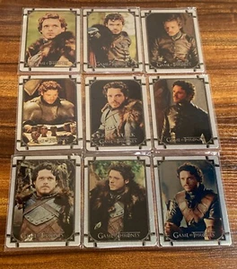 Robb Stark Game of Thrones Iron Anniversary Series 1 Metal 9 Card Set 46-54 /99 - Picture 1 of 2