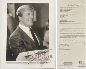 Robert Redford Signed Autograph 8x10 Legal Eagles B&W Photo - JSA LOA - FREE S&H - Picture 1 of 6
