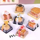 50Pcs Party Supplies Mini Cupcake Boxes Clear Dessert Baking Decorations