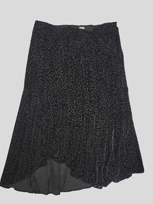 Chicos 3 尺寸 XL 16 珍妮特黑色倦怠天鹅绒内衬裙奇思戈斯仙女 — 第 1/4 张图片