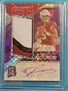 Josh Rosen Spectra 2018 Radiant Rookie ¡¡BONITO!! 3 colores púrpura RPA 7/20 Cardinals - Imagen 1 de 2