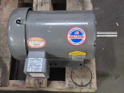 3HP / 3/4HP BALDOR 2-SPEED MOTOR, 1725/850 RPM, 208-230 Volts, 3Ph, Cat# M1557T - Image 1 of 4