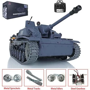 1/16 Henglong 7.0 German Stug III RTR RC Tank 3868 Metal Tracks Idler Wheels - Picture 1 of 12