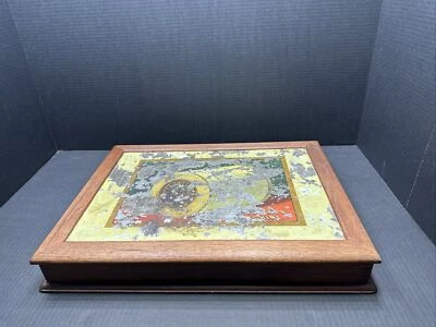 FUNDA DE ALMACENAMIENTO DE MADERA VINTAGE J&P SEIS HILOS DE CABLE  Foto 1 de 4