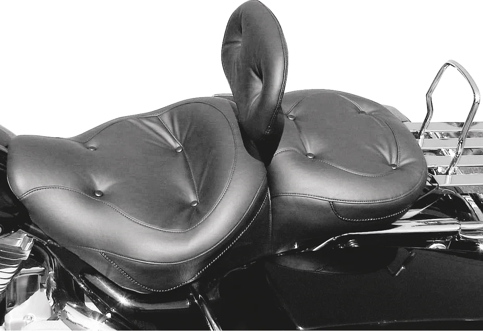 Mustang Touring 1 pieza asiento estante - negro, Harley Road King/Street Glide 97-07 Foto 1 de 1
