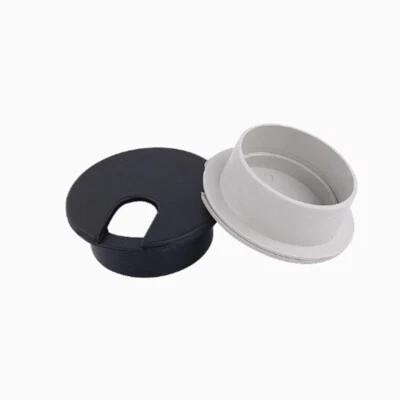 35mm PC Computer Desk Plastic Grommet Table Cable Tidy Wire Hole Cover 2-Colors - Image 1 of 4