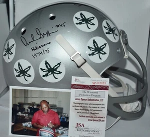ARCHIE GRIFFIN SIGNED CUSTOM MASK FULL SIZE HELMET OHIO STATE HEISMAN 74/75 JSA - Picture 1 of 8