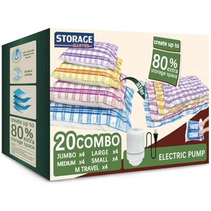 Vacuum Storage Bags with Electric Pump, Space Bags Vacuum Storage Bags for Co... - Picture 1 of 7