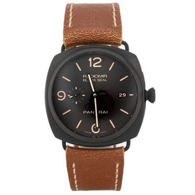 Panerai Radiomir Sello Negro 3 Días Cerámica Esfera Negra 45mm Pam00505 Juego Completo Foto 1 de 4